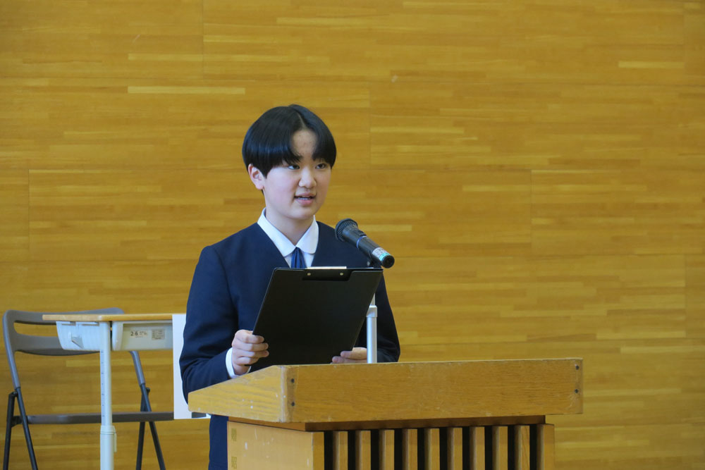 後期生徒総会の様子2